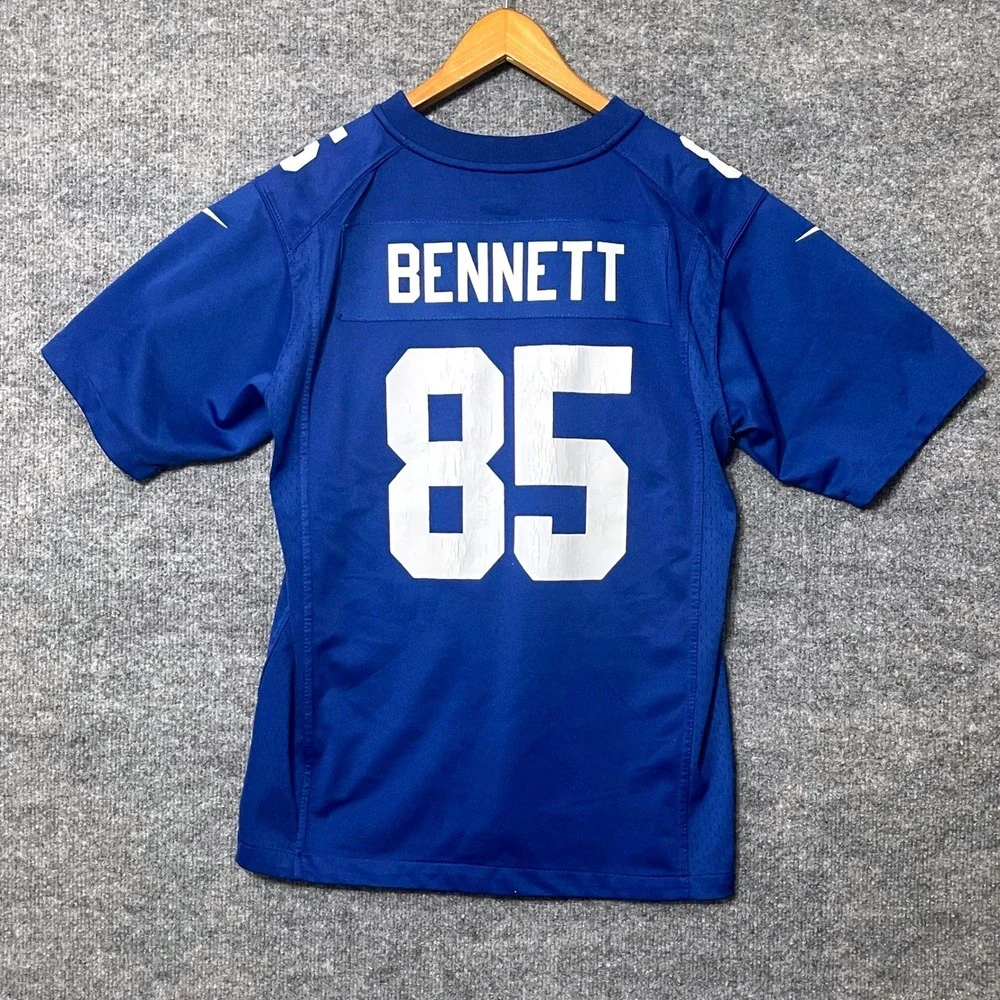 Nike New York Giants Martellus Bennett 85 Blue Football Jersey Youth Large 14-16